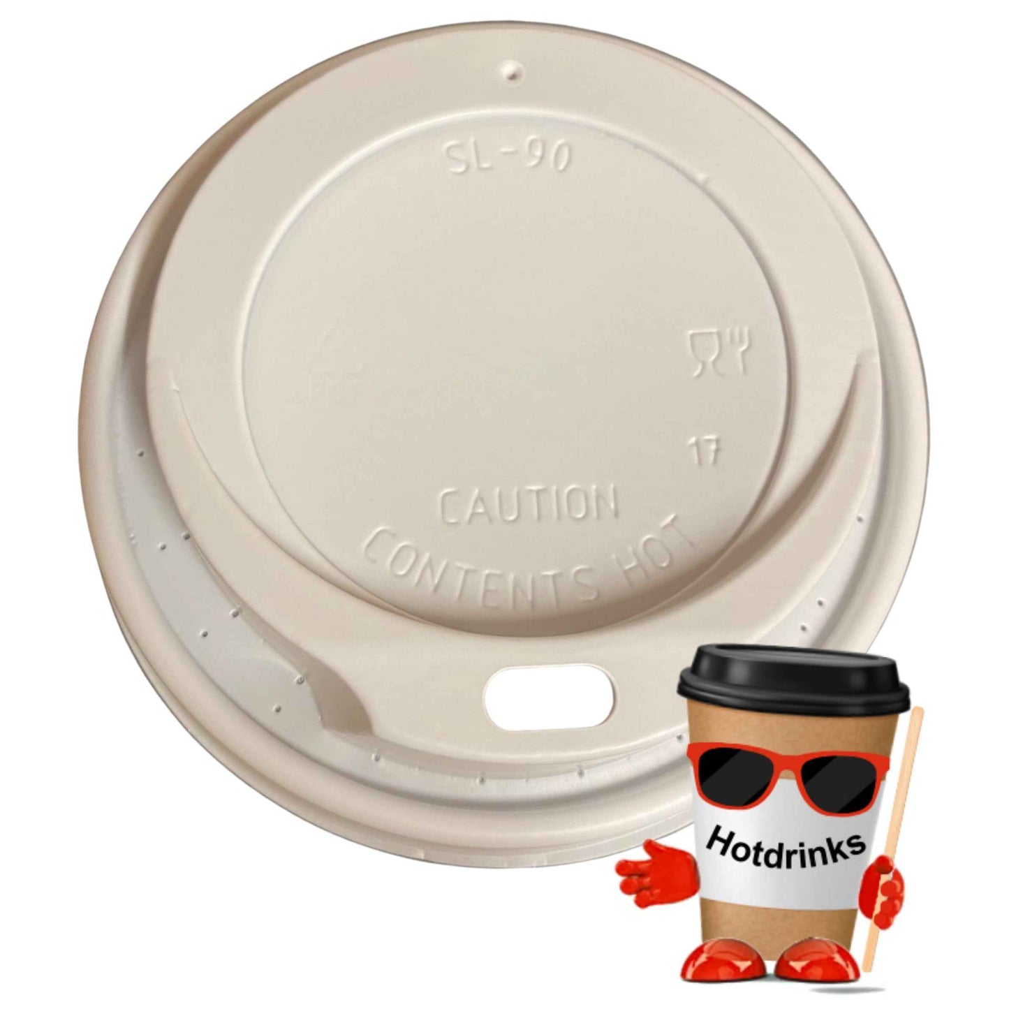 90mm Sip Through Lids (100 or 1000 Lids)