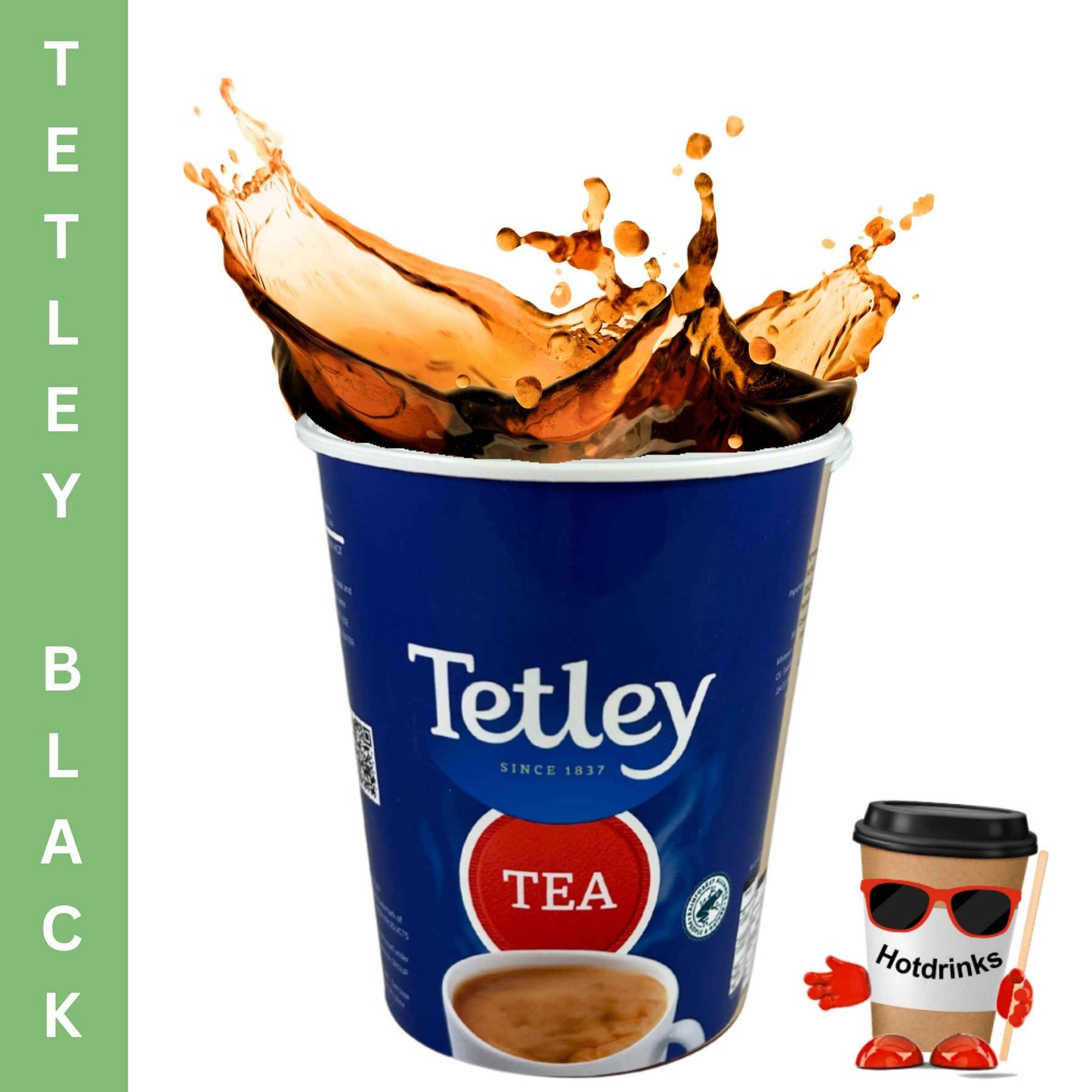 2Go 'Fresh Seal' Tetley 'Bag & Tag' Black Tea (10 or 150 cups)