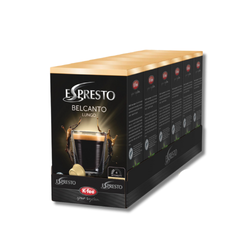 K-Fee Pods - Espresto 'Belcanto' Pods - 16 Pods or 6 boxes of 16 Pods