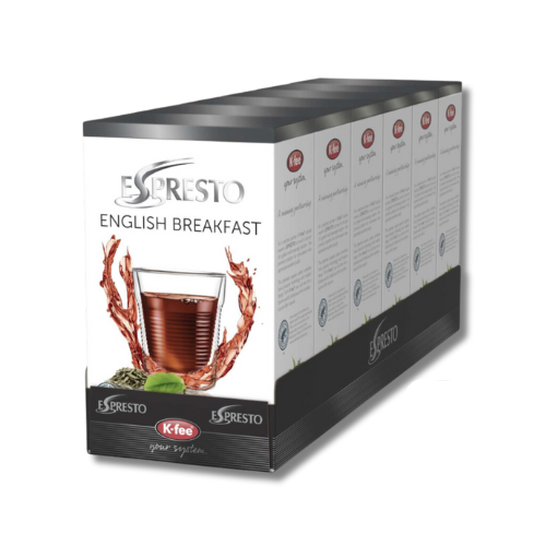 K-Fee Pods - Espresto 'English Breakfast' Tea - 16 Pods or 6 boxes of 16 Pods