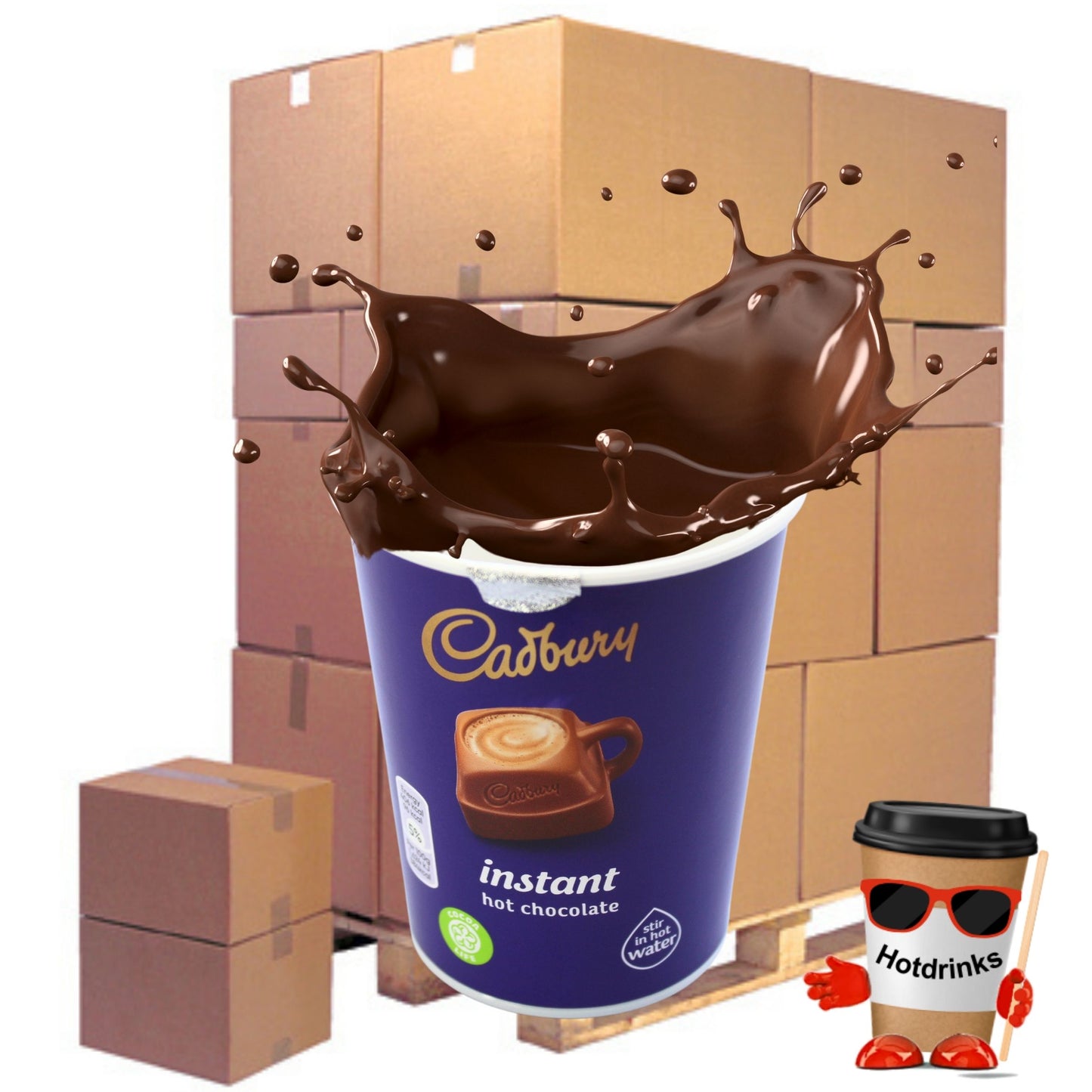 2Go Cadbury Hot Chocolate Pallet or Half Pallets
