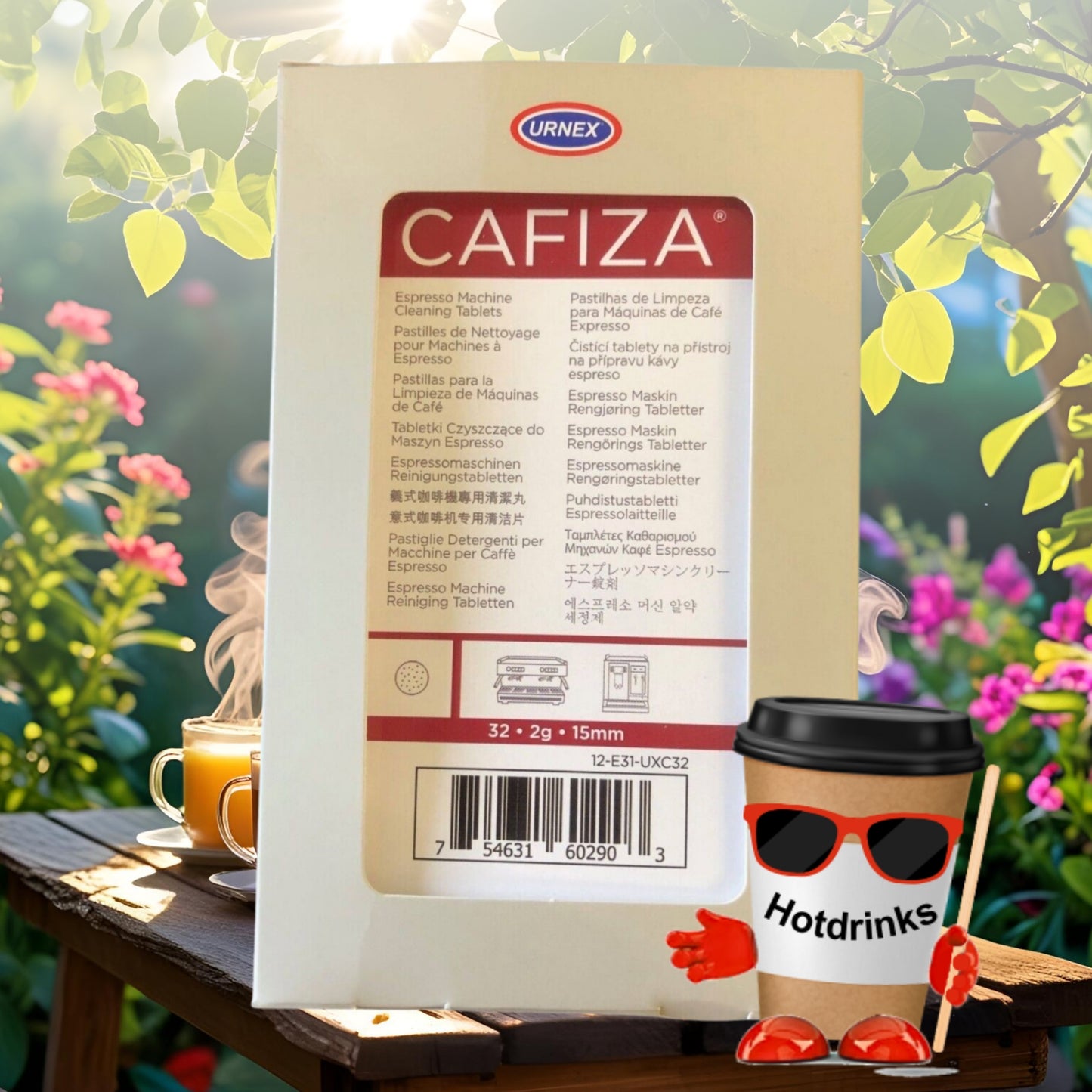 Cafiza Espresso Machine Cleaning Tablets - Pack Of 32 x 2g