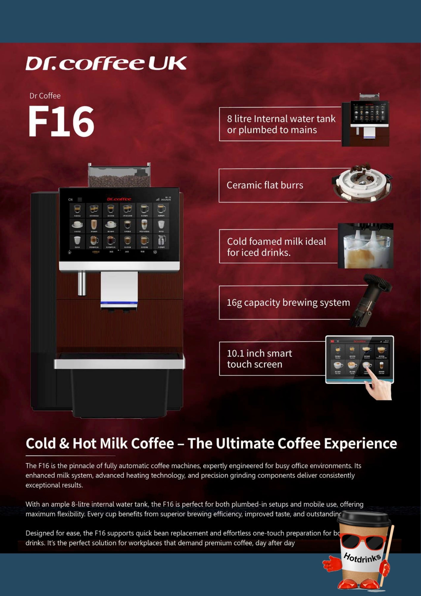 Dr Coffee F16 Coffee Machine