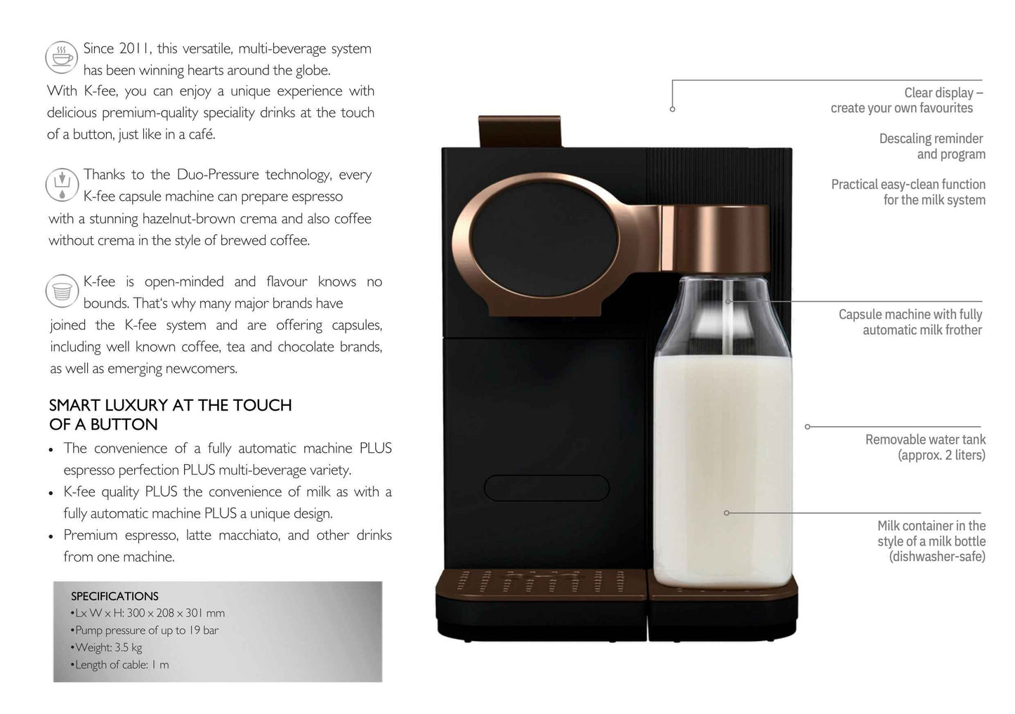K-Fee Lattensia Plus Pod Machine