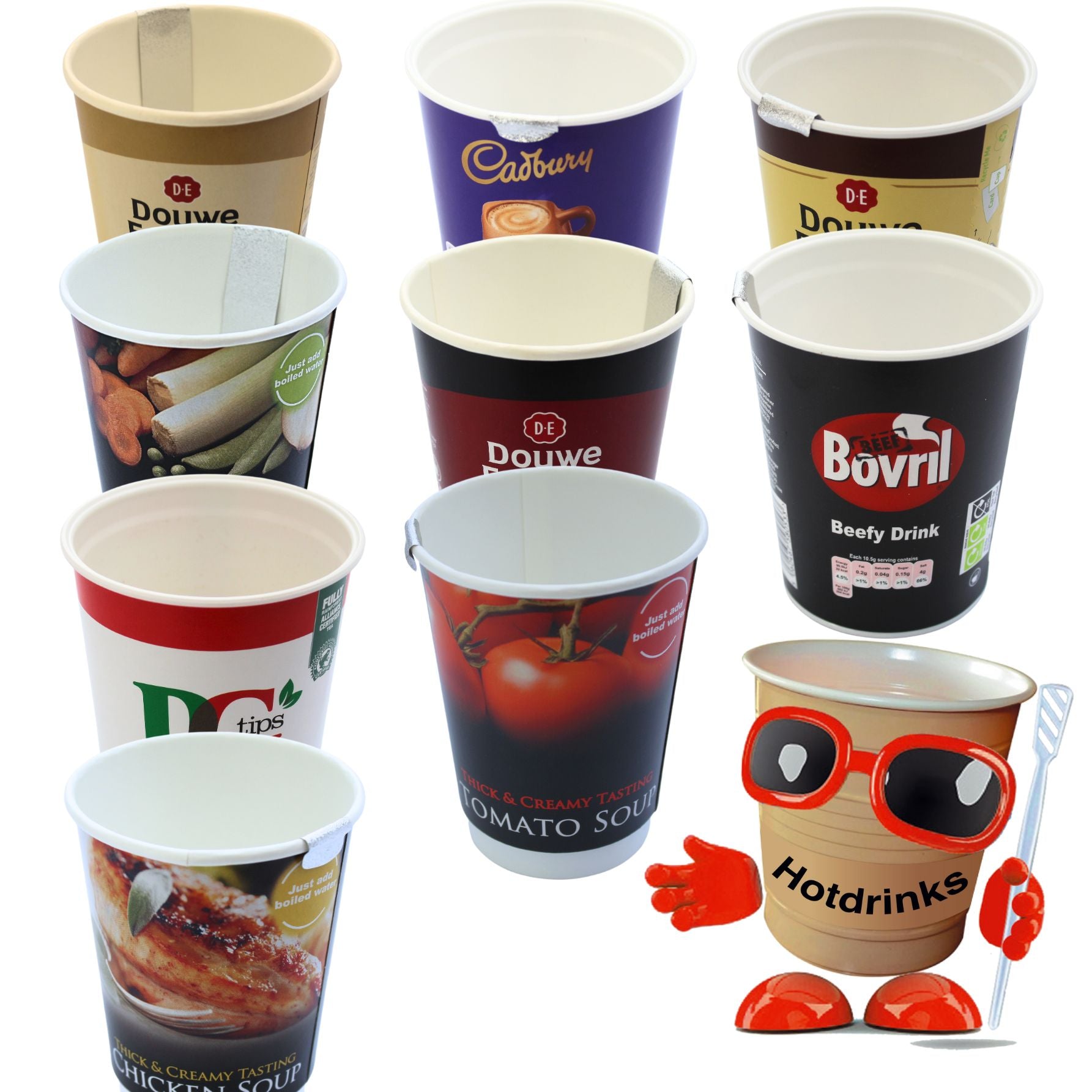 Single Sleeves of 2Go 12oz In Cup Drinks - 10 Cups Per Sleeve