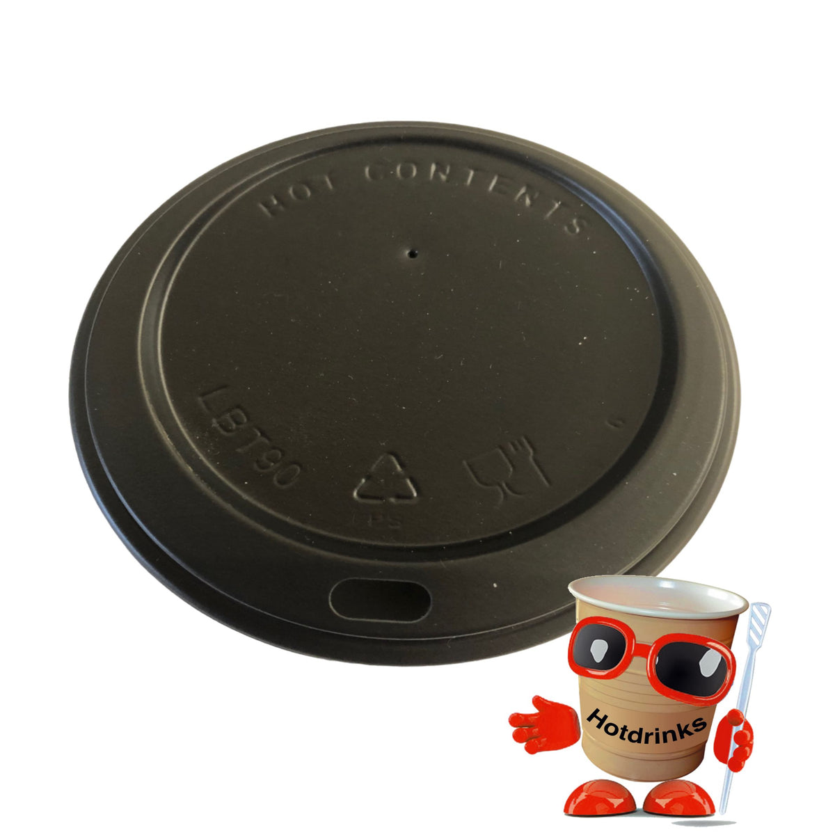 90mm Sip Through Lids (100 or 1000)