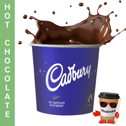 76mm Cadbury Hot Chocolate (25 or 375 Cups)