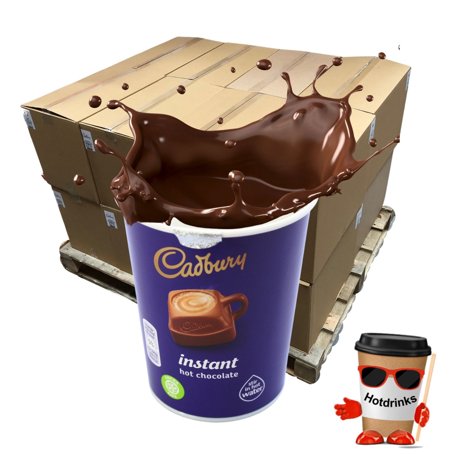 2Go Cadbury Hot Chocolate Pallet or Half Pallets