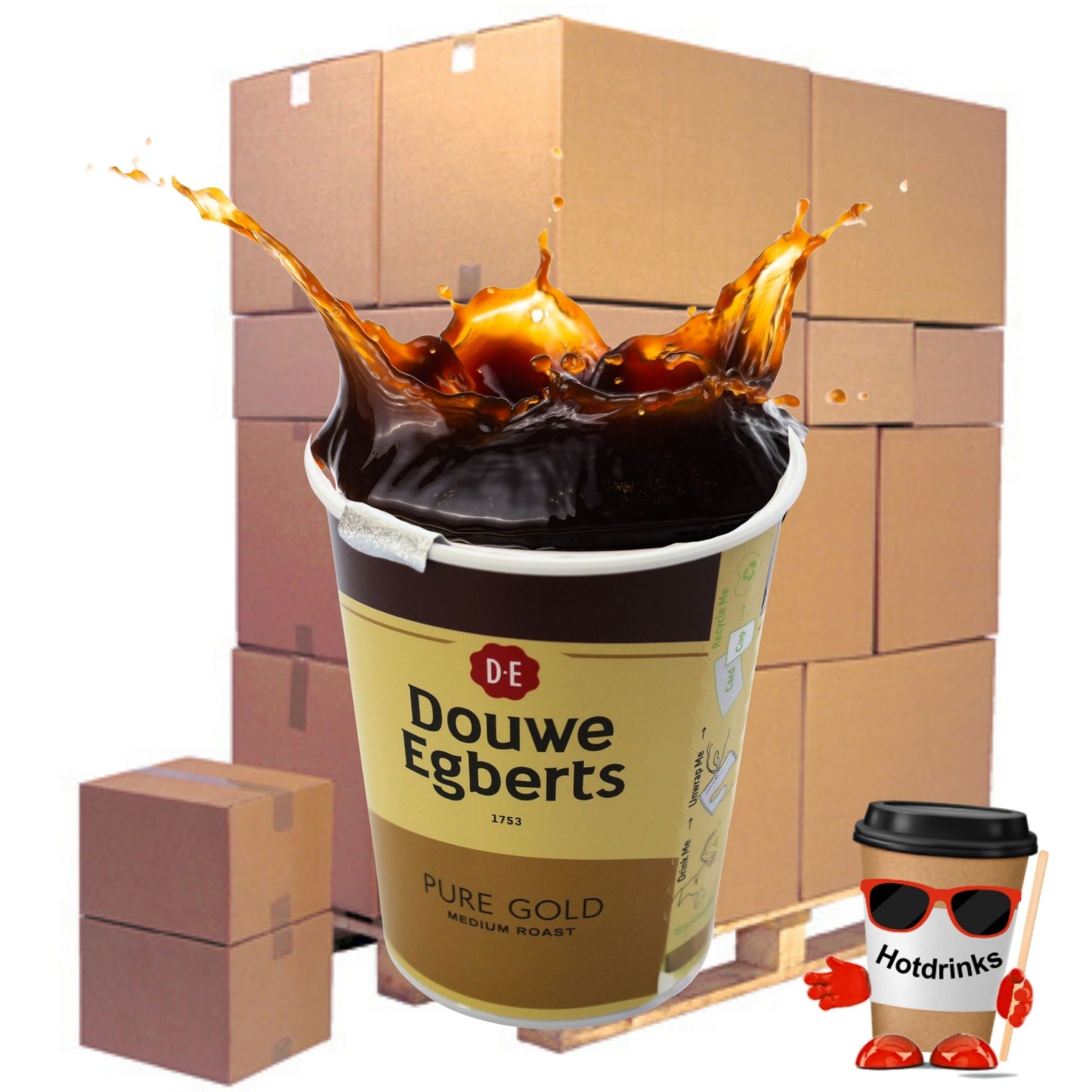Douwe Egbert Black Coffee Pallet or Half Pallets