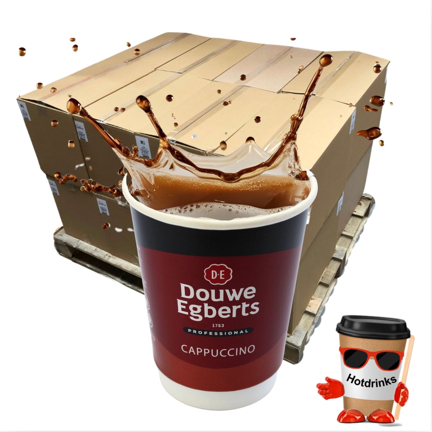 Douwe Egbert Cappuccino Pallet or Half Pallets