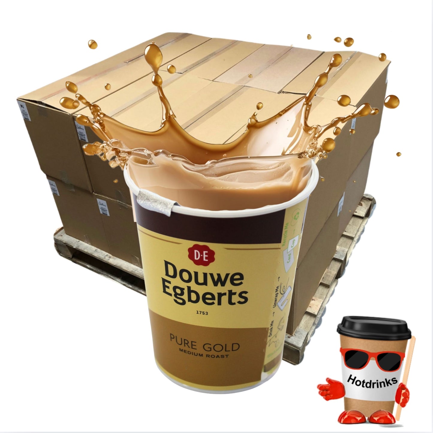 Douwe Egbert White Coffee Pallet or Half Pallets