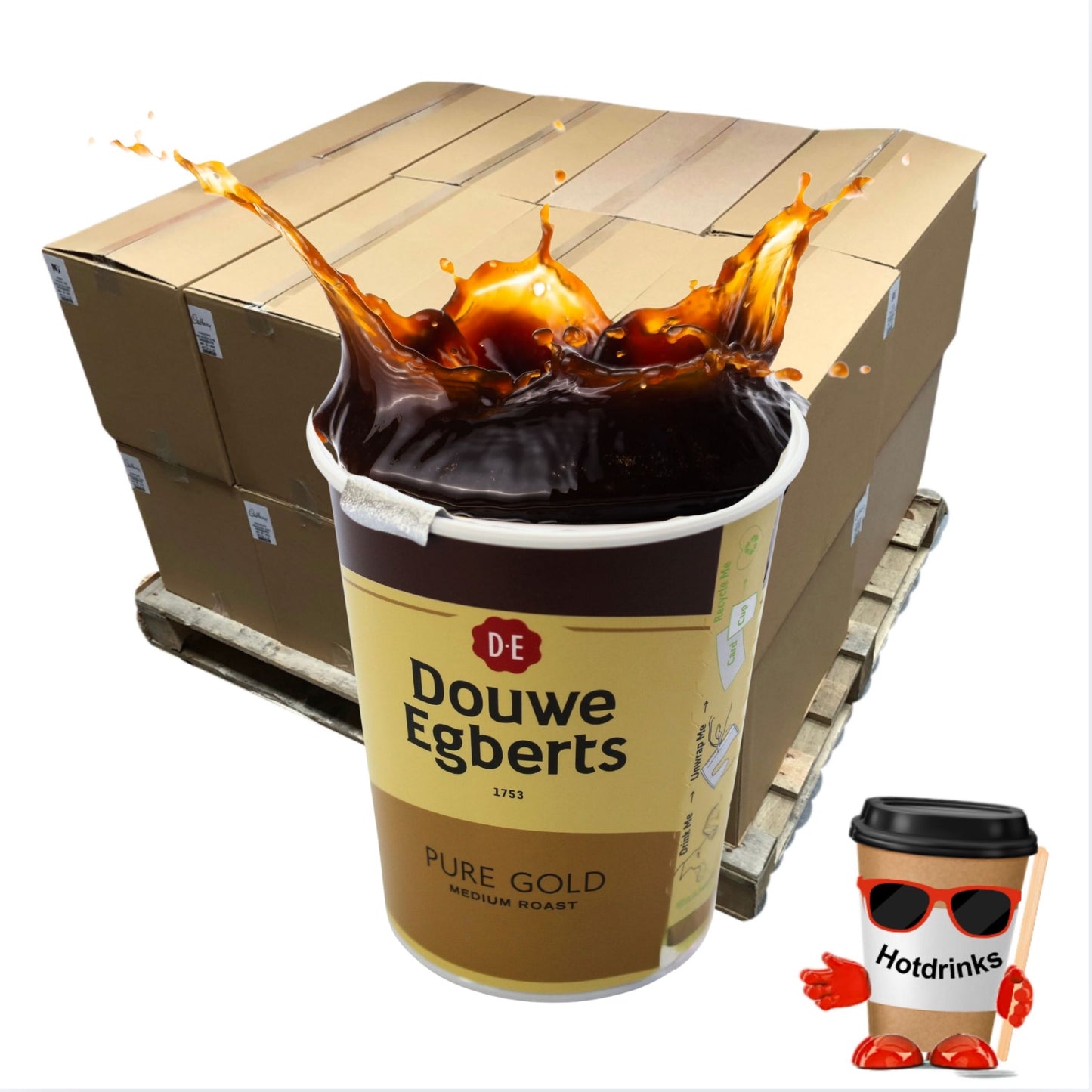 Douwe Egbert Black Coffee Pallet or Half Pallets