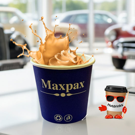 76mm Maxwell House Coffee White (25 or 375 Cups)