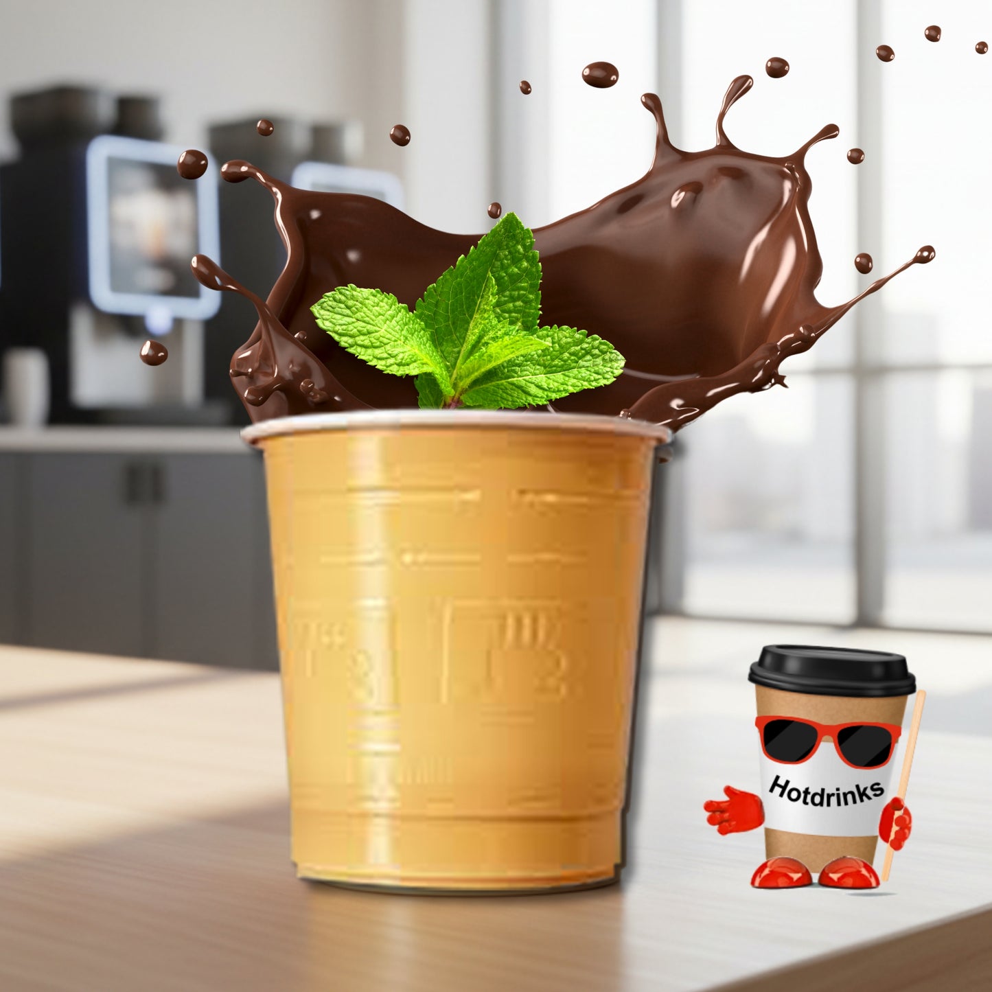 73mm Luxury Mint Hot Chocolate (25 or 300 Cups)