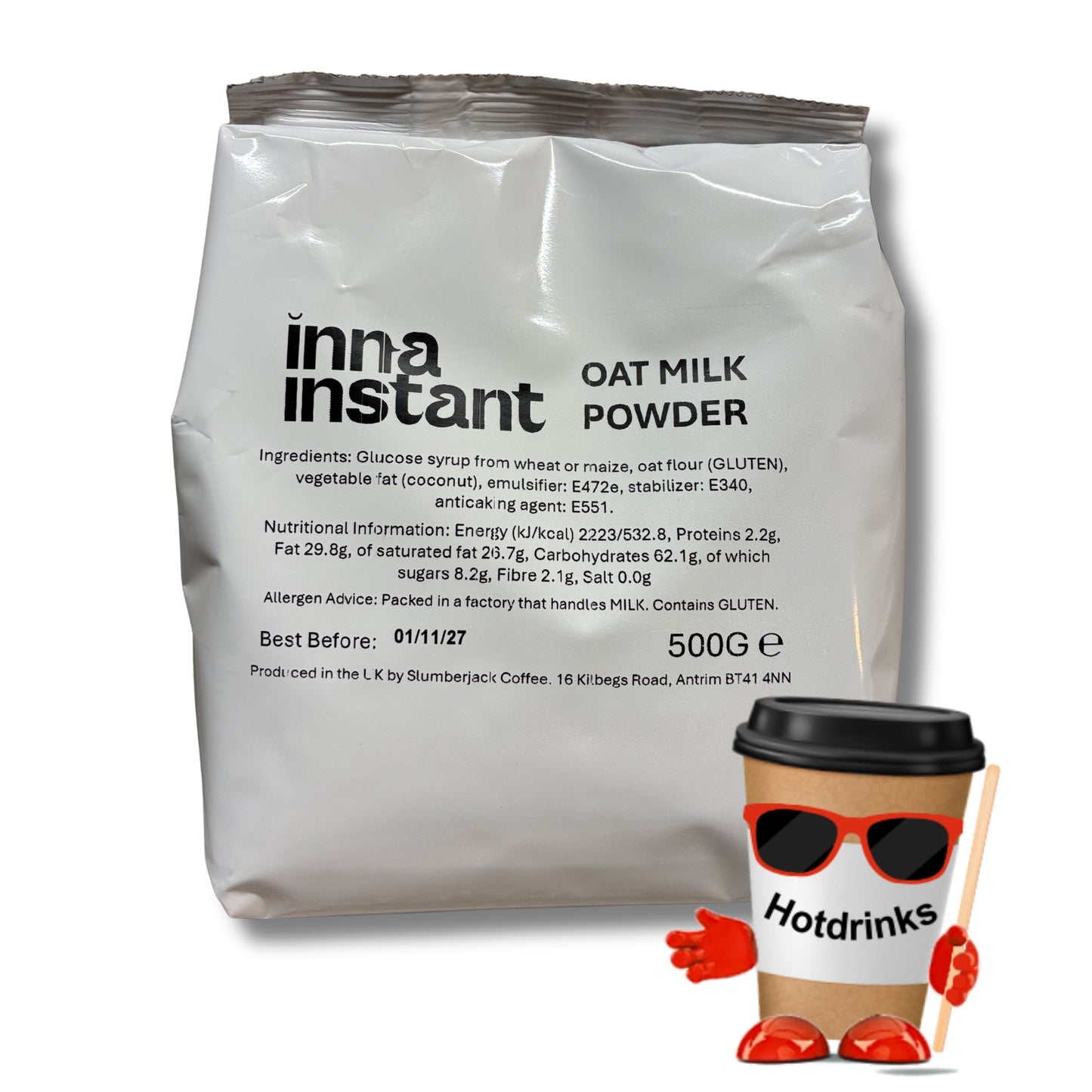Inna Instant - Oat Milk Powder, 500g or 10 X 500g Bags
