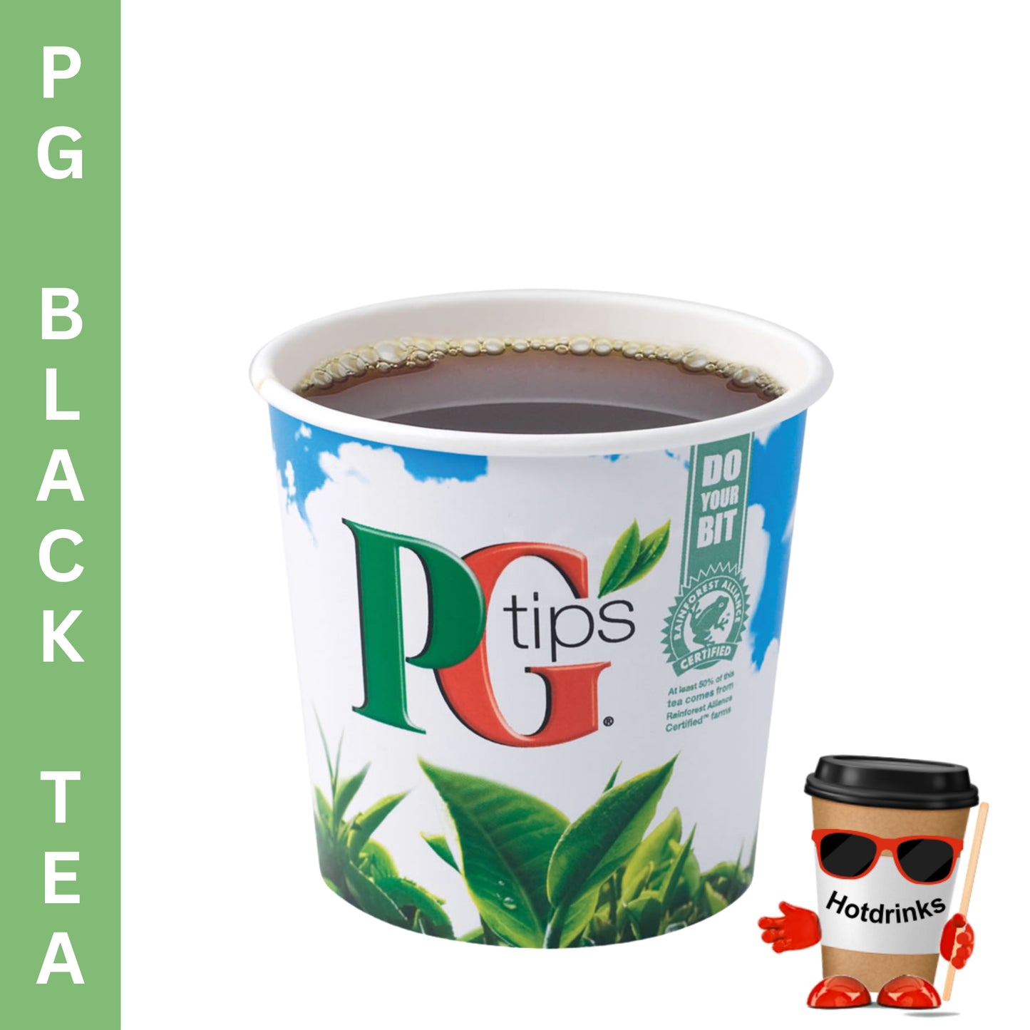 76mm PG Tips Tea Black (25 or 375 Cups)
