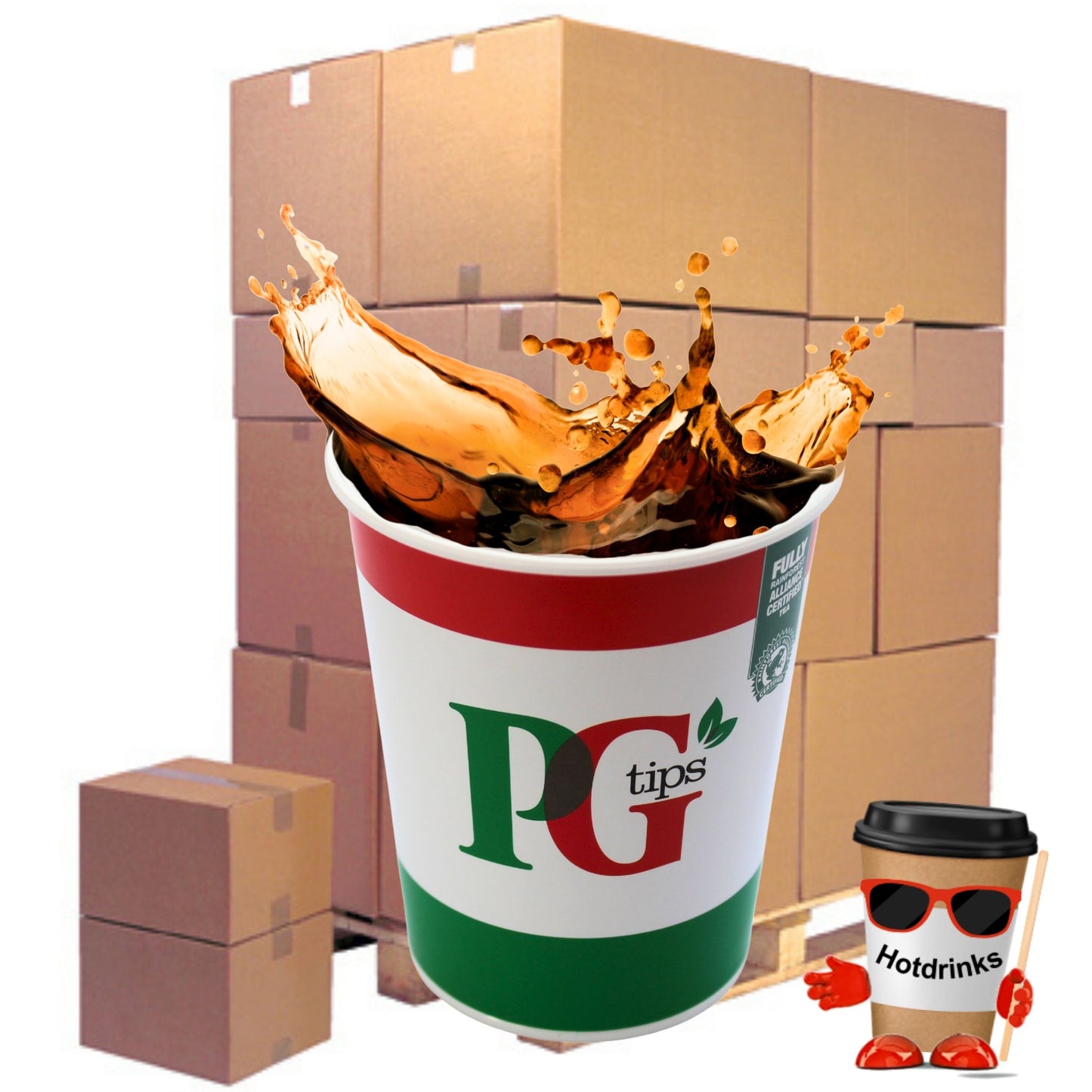 2Go PG Tips Black Tea, Pallet or Half Pallets