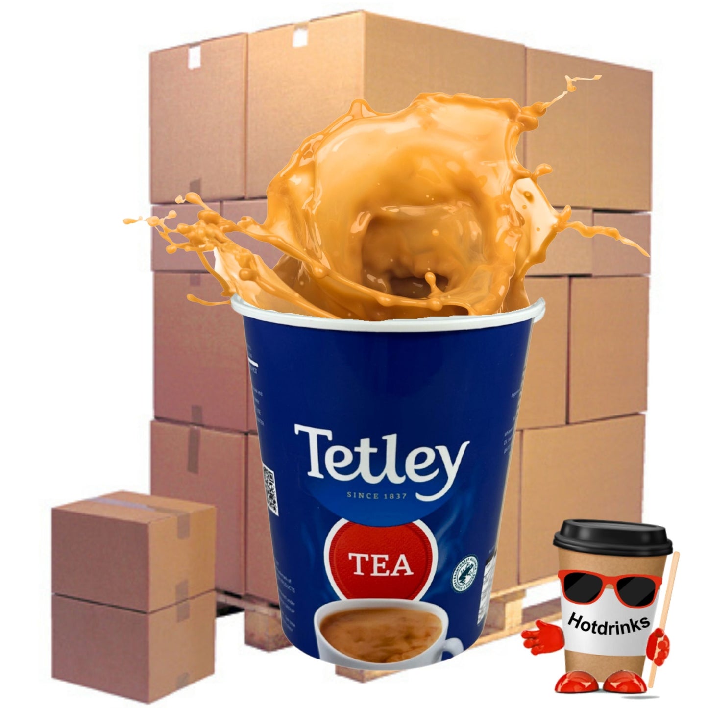 2Go Tetley White Tea, Pallet or Half Pallets