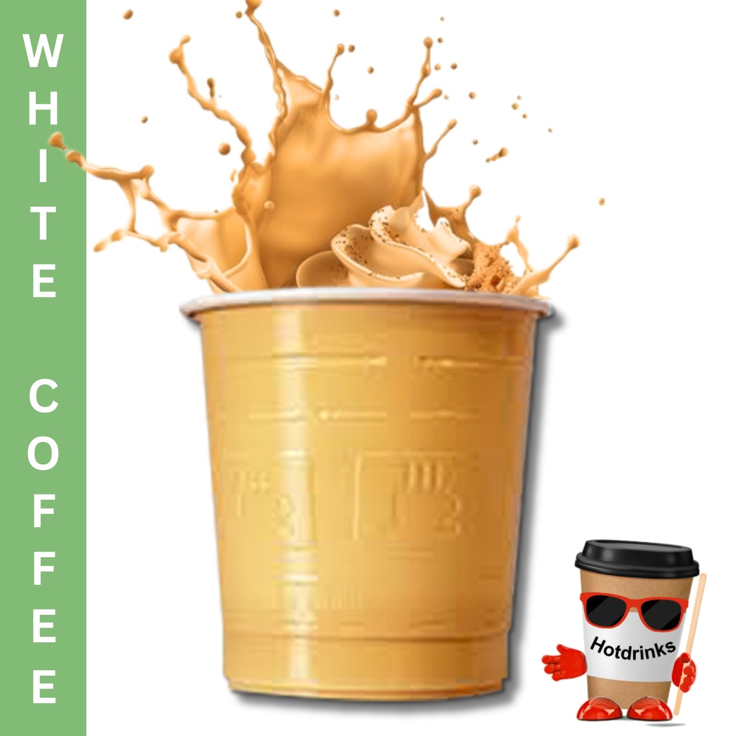 73mm Douwe Egberts Coffee White (25 or 300 Cups)
