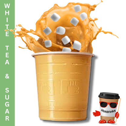 73mm PG Tips Tea 'Tagged' White & Sugar (25 or 300 Cups)