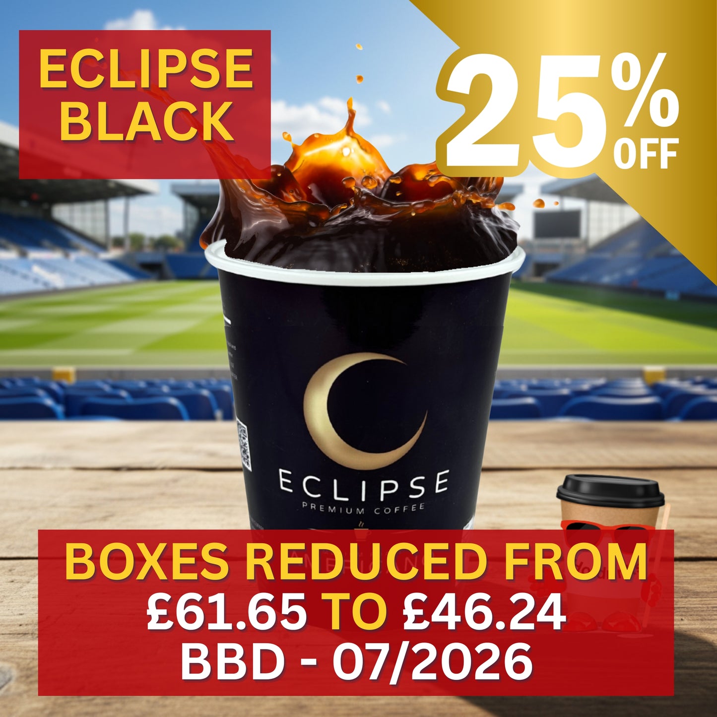 2Go 'Fresh Seal', 'Eclipse' Black Coffee SPECIAL OFFER - 25% Off Box Price - BBD 07/2026
