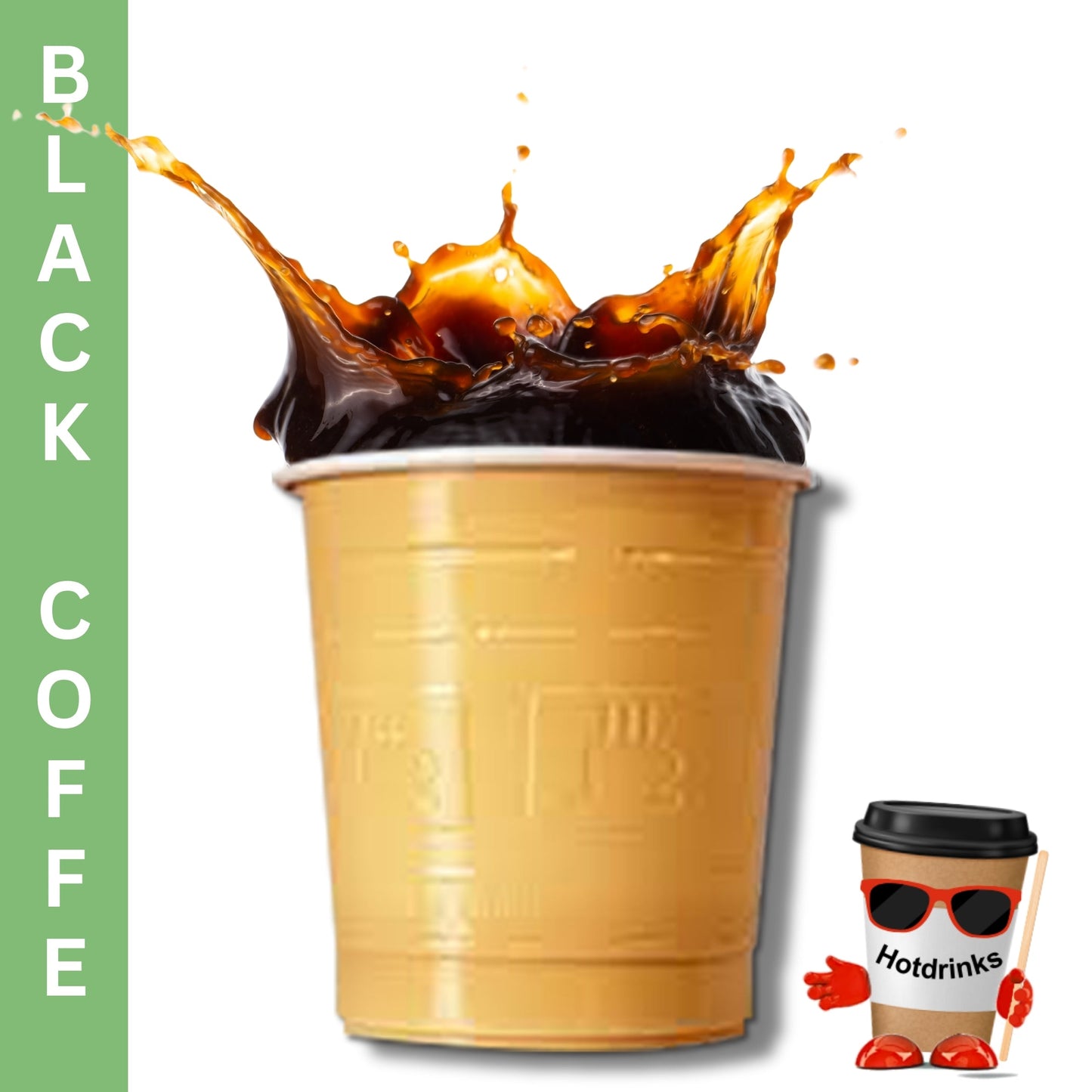 73mm Arabica Gold Coffee Black (25 or 300 Cups)