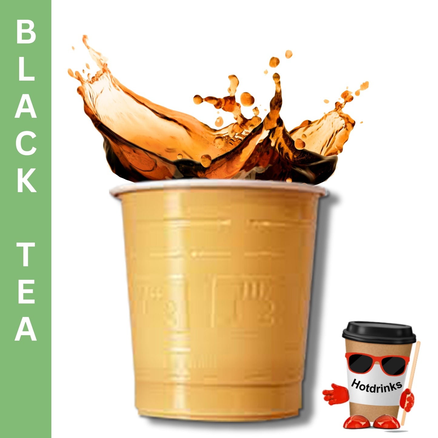73mm PG Tips Tea 'Tagged' Black (25 or 300 Cups)
