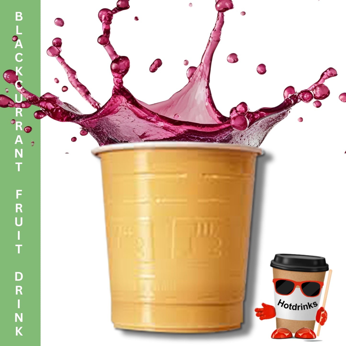 73mm Blackcurrant Fruit Drink (25 or 300 Cups)
