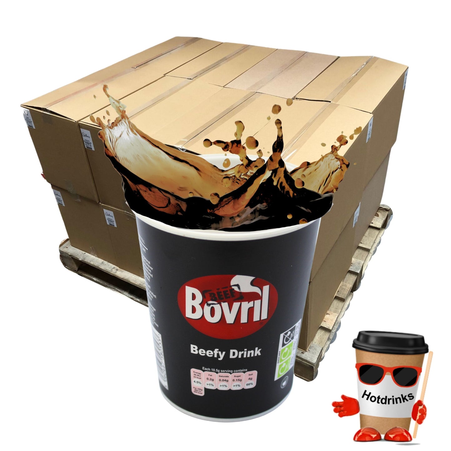 2Go Bovril Soup, Pallet or Half Pallets