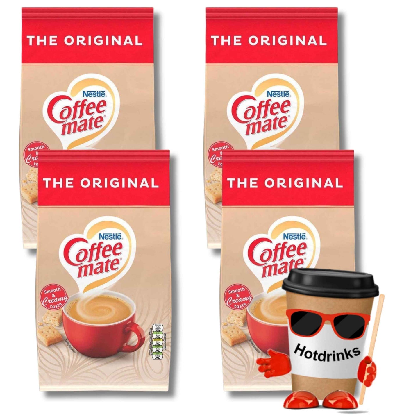 Nestle Coffee Mate, Coffeemate, Coffee & Tea Whitener, Powder - 4 x 2.5kg Bags
