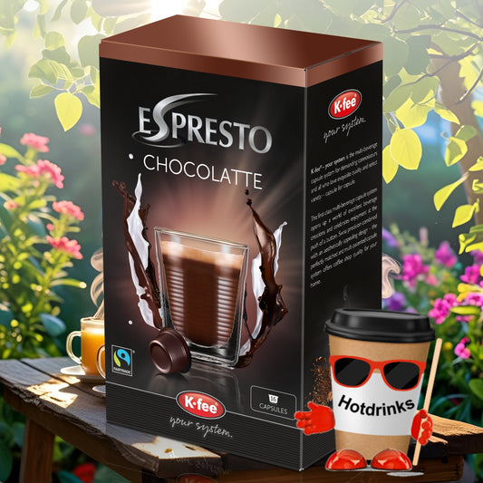 K-Fee Pods - Espresto 'Chocolatte' - 16 Pods or 6 boxes of 16 Pods