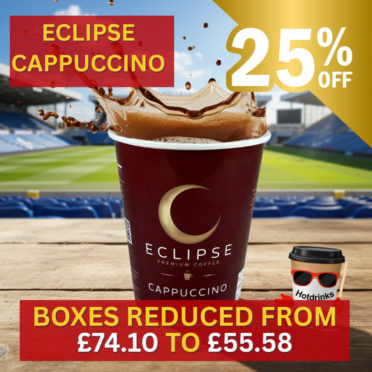 2Go 'Fresh Seal', 'Eclipse' Cappuccino (10 or 150 cups) SPECIAL OFFER 25% Off Box Price