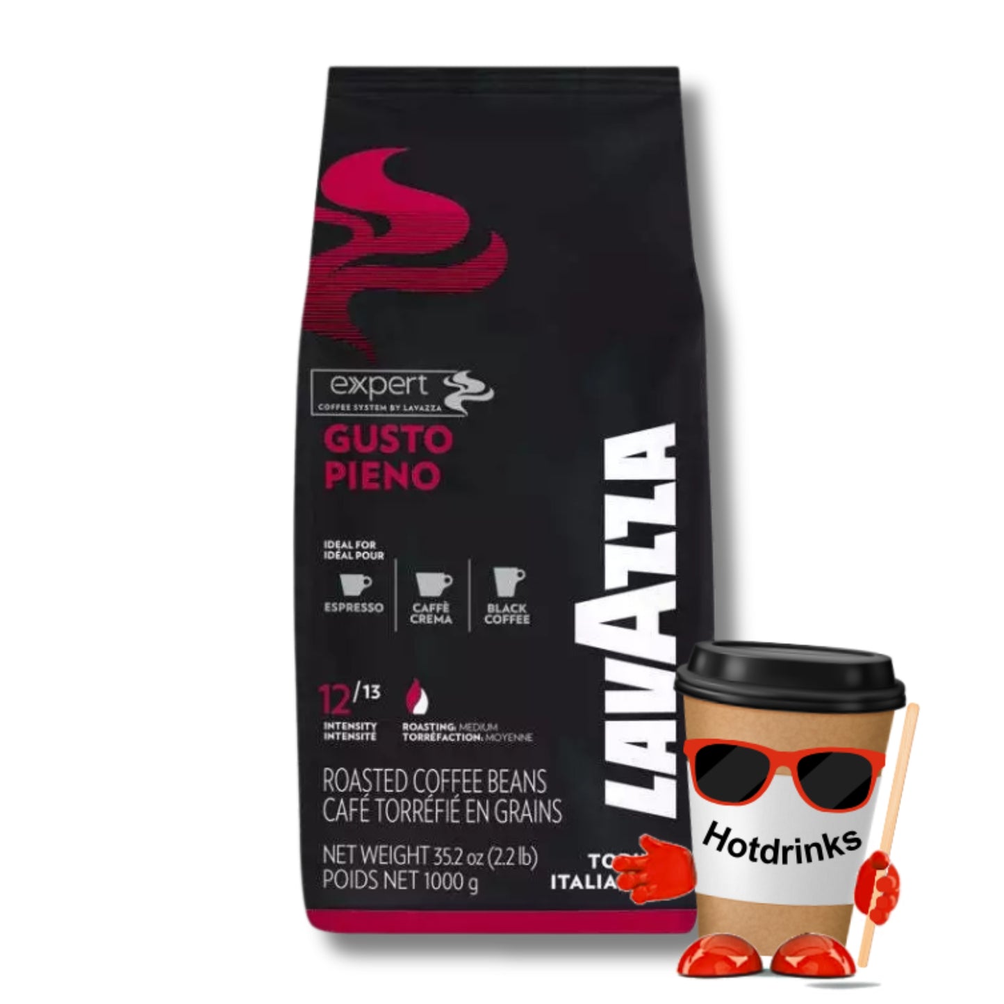LavAzza Gusto Pieno Coffee Beans (1kg)
