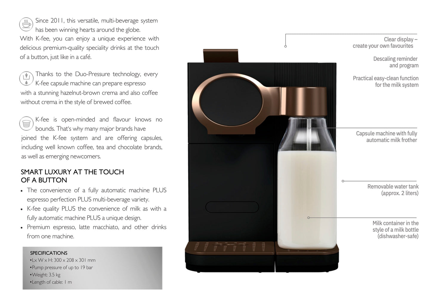 K-Fee Lattensia Plus Pod Machine