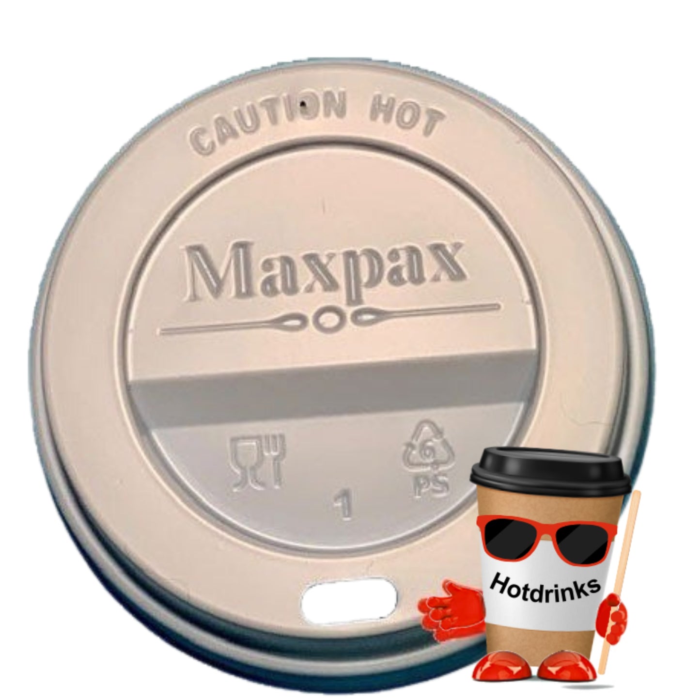 76mm Sip Through Lids (100/1,000)