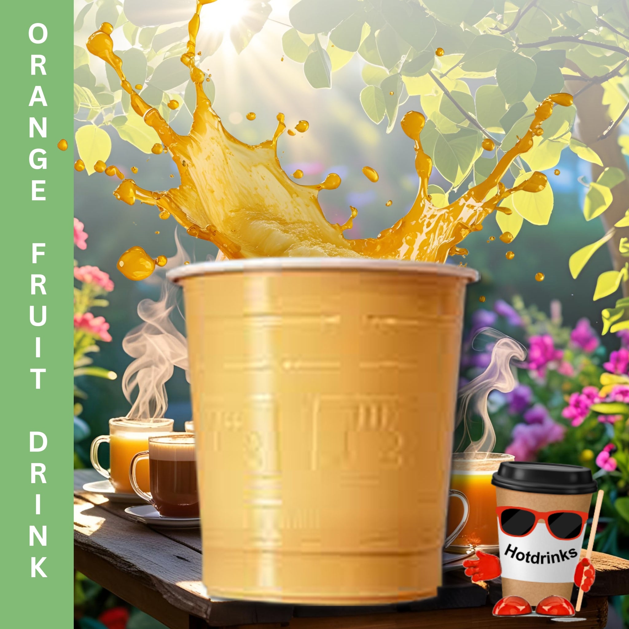 73mm Orange Fruit Drink (25 or 300 Cups)