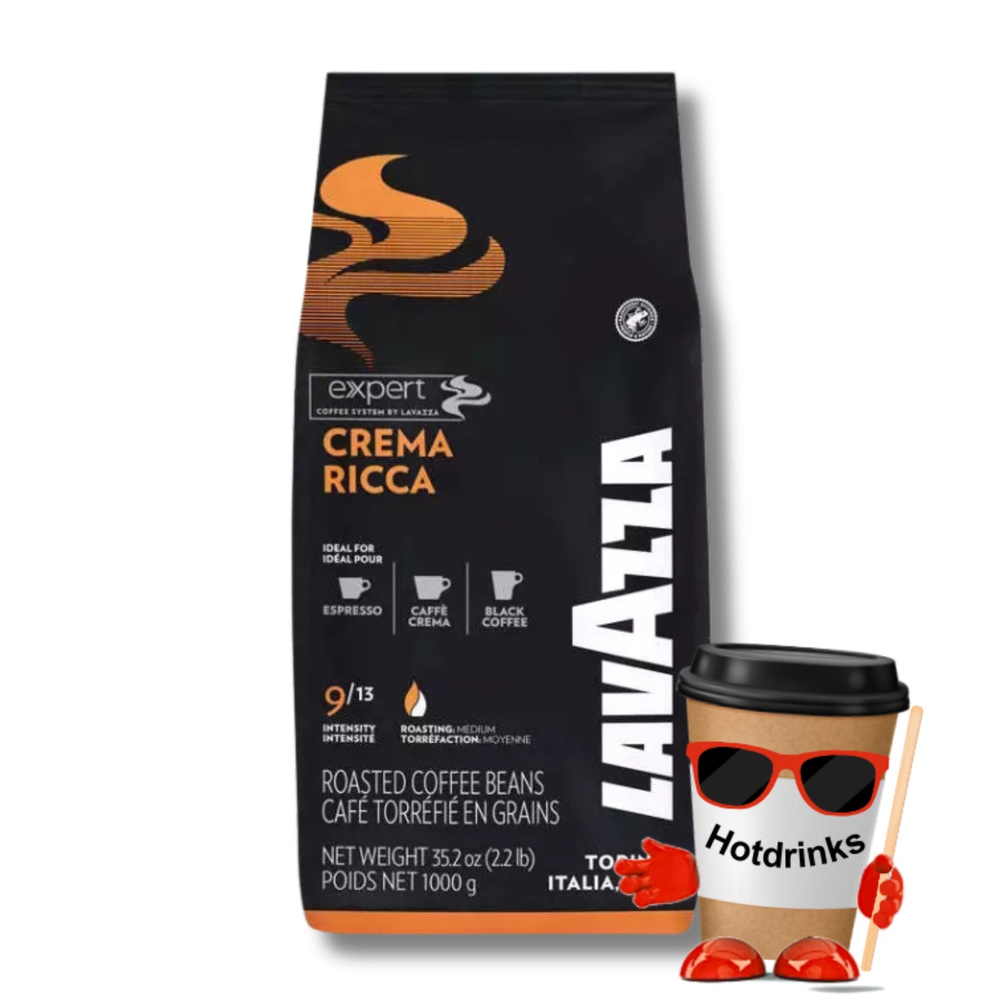 LavAzza 'Expert' Crema Ricca Coffee Beans (1kg)