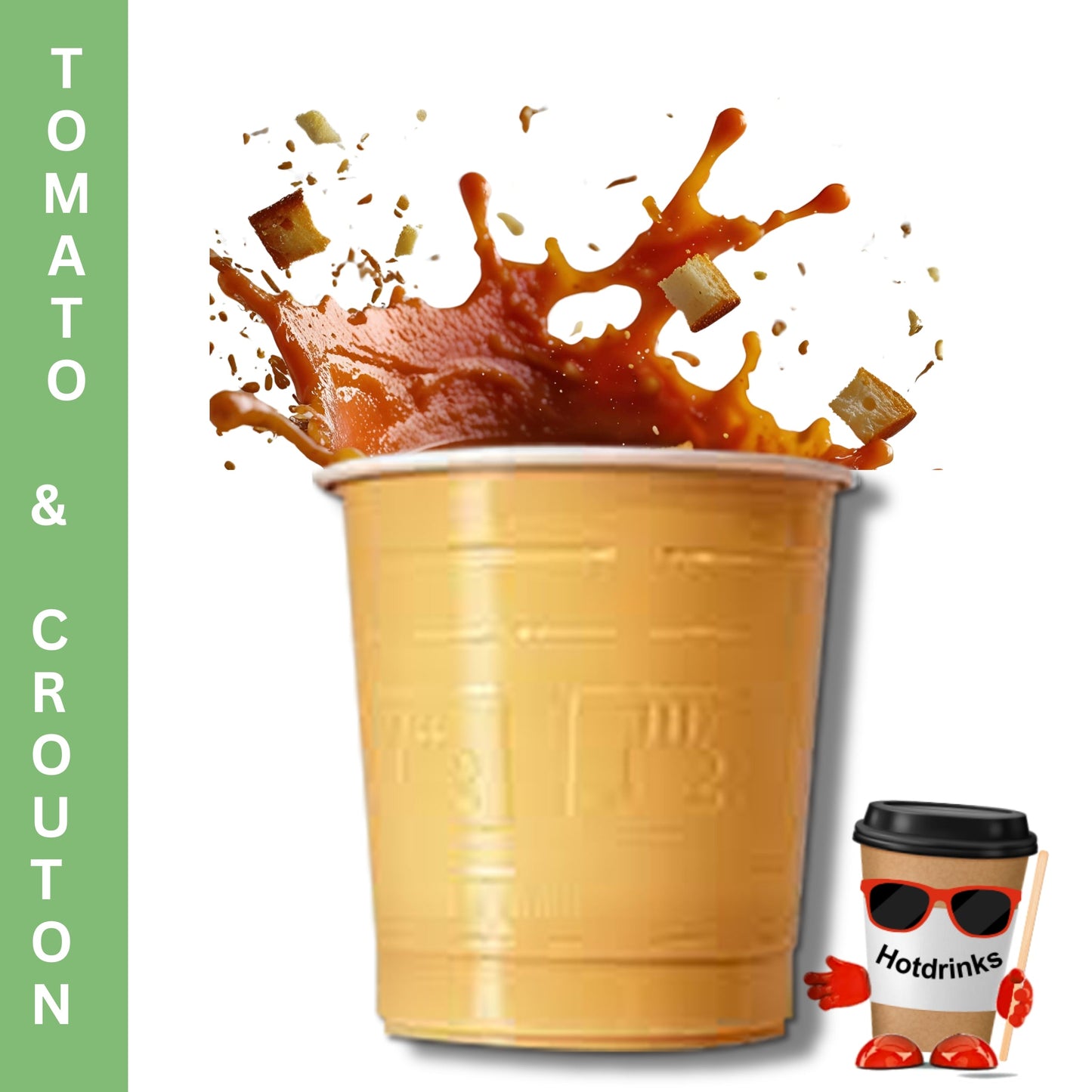 73mm Tomato & Crouton Soup (25 or 300 Cups)