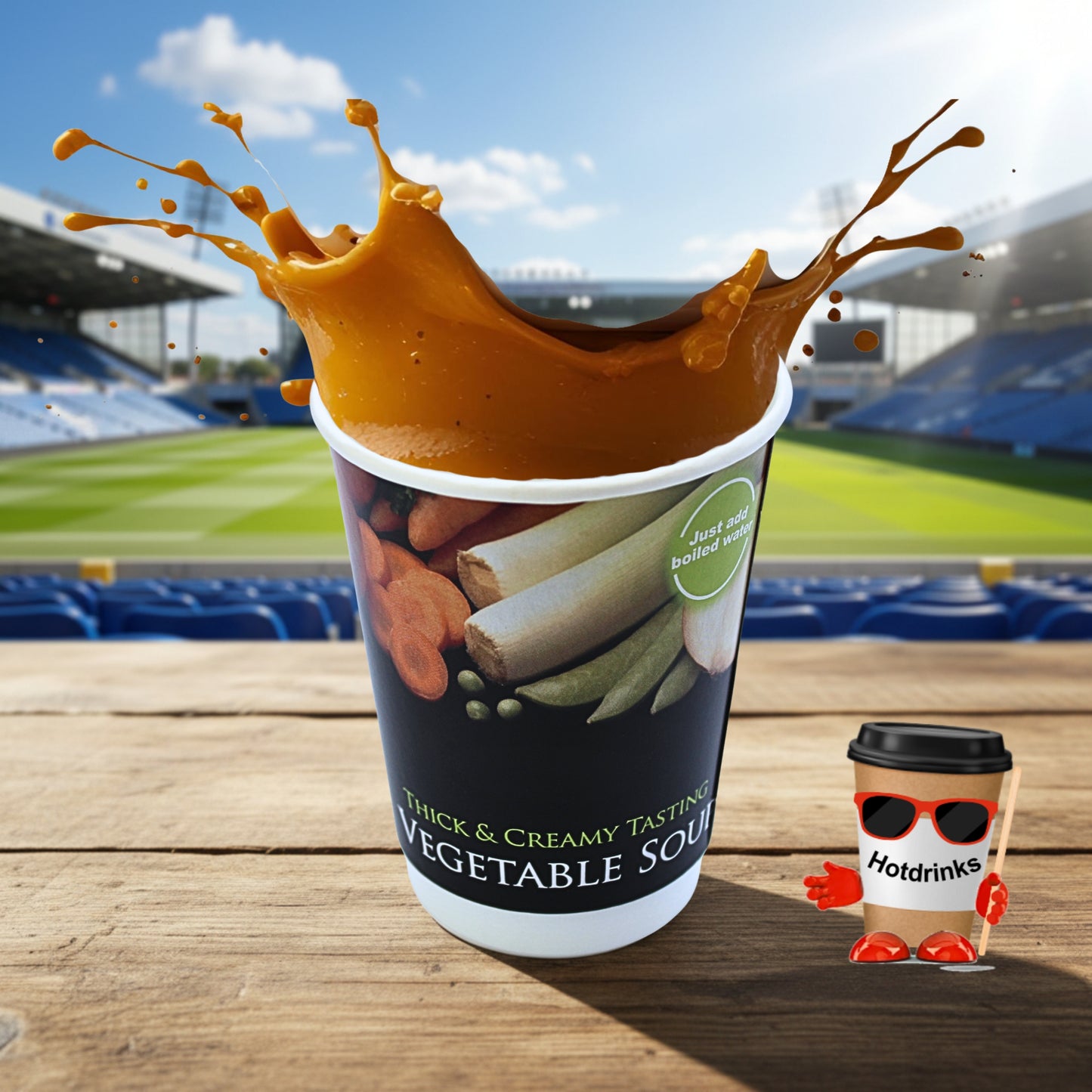 2Go 'Fresh Seal' Thick & Creamy Vegetable Soup, 10 or 150 cups