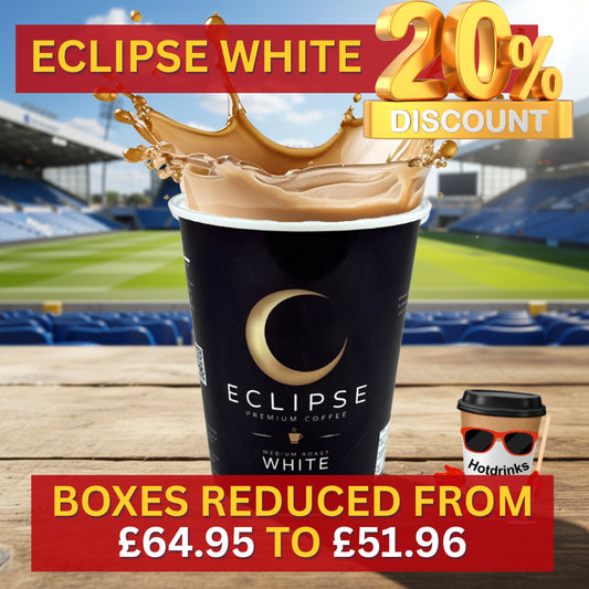 2Go 'Fresh Seal', 'Eclipse' White Coffee (10 or 150 cups) - SPECIAL OFFER - 20% off Box Price