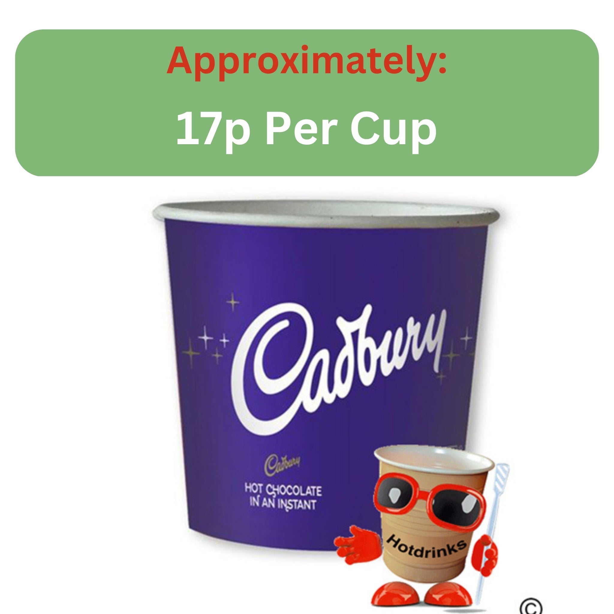 Cadbury Hot Chocolate (25 or 375 Cups)