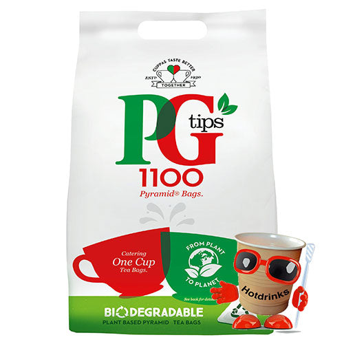 PG Tips Pyramid Tea Bags - Catering Packs (1,100) – Hotdrinks Ltd