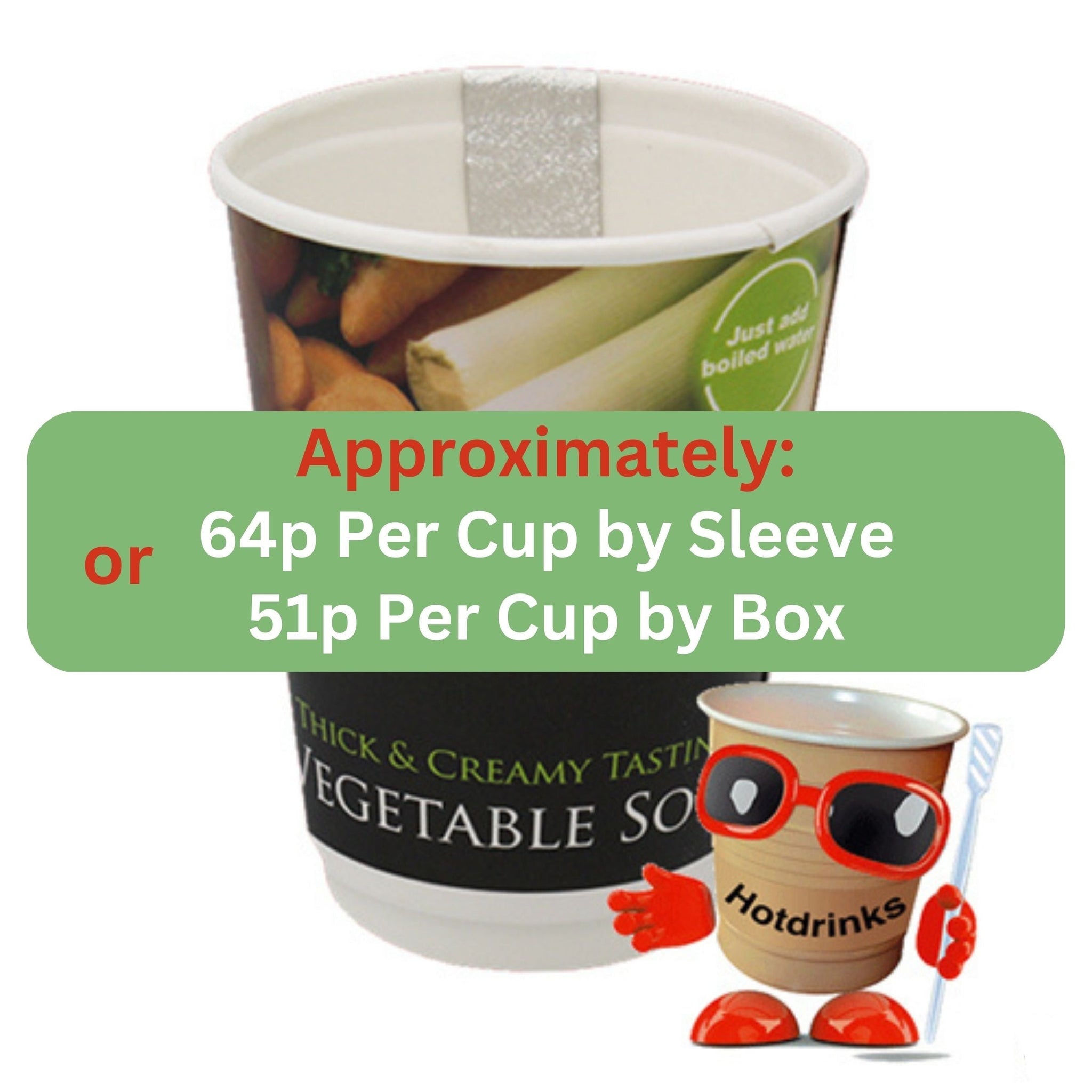 2Go Vegetable Soup, 10 or 150 cups