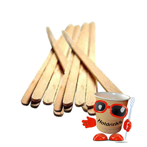 Long Wooden Stirrers 140mm/5.5" (1,000)